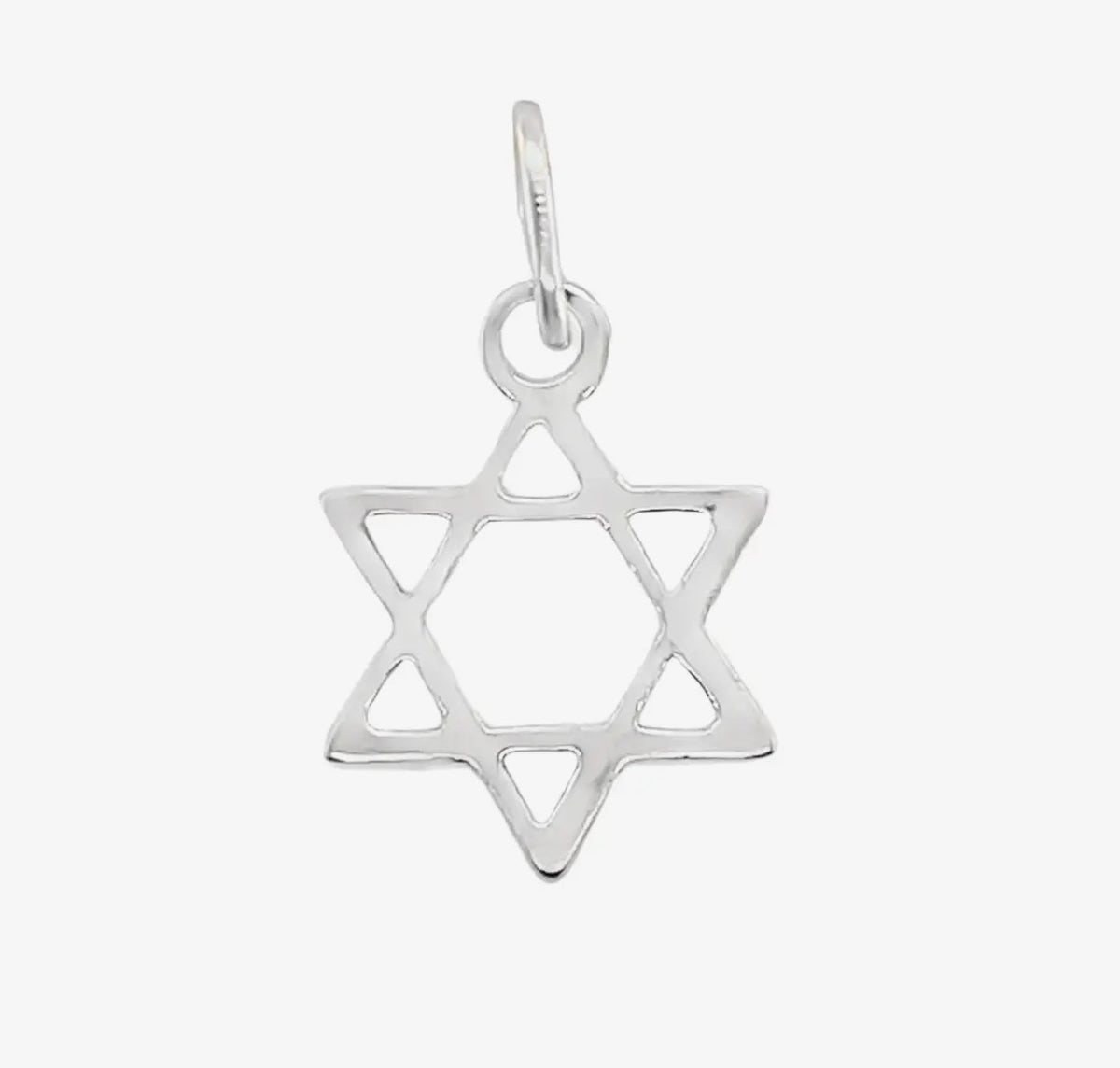 Sterling Silver Jewish Star of David necklace