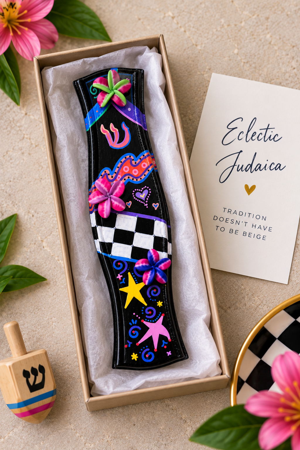 Zelda Hand-Painted Mezuzah