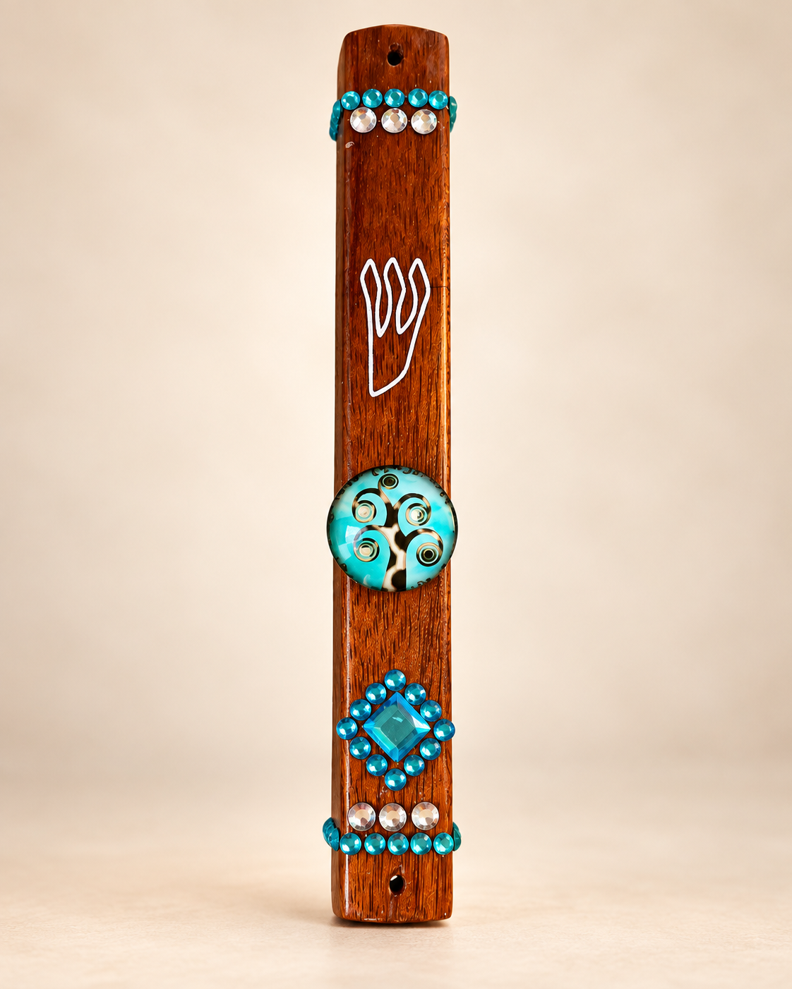 The Jeweled Grove Mezuzah Case