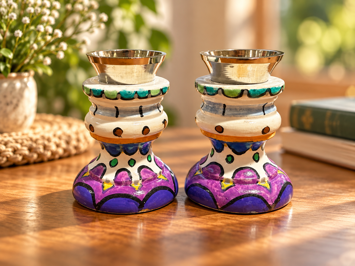 Talia Shabbat Candlesticks