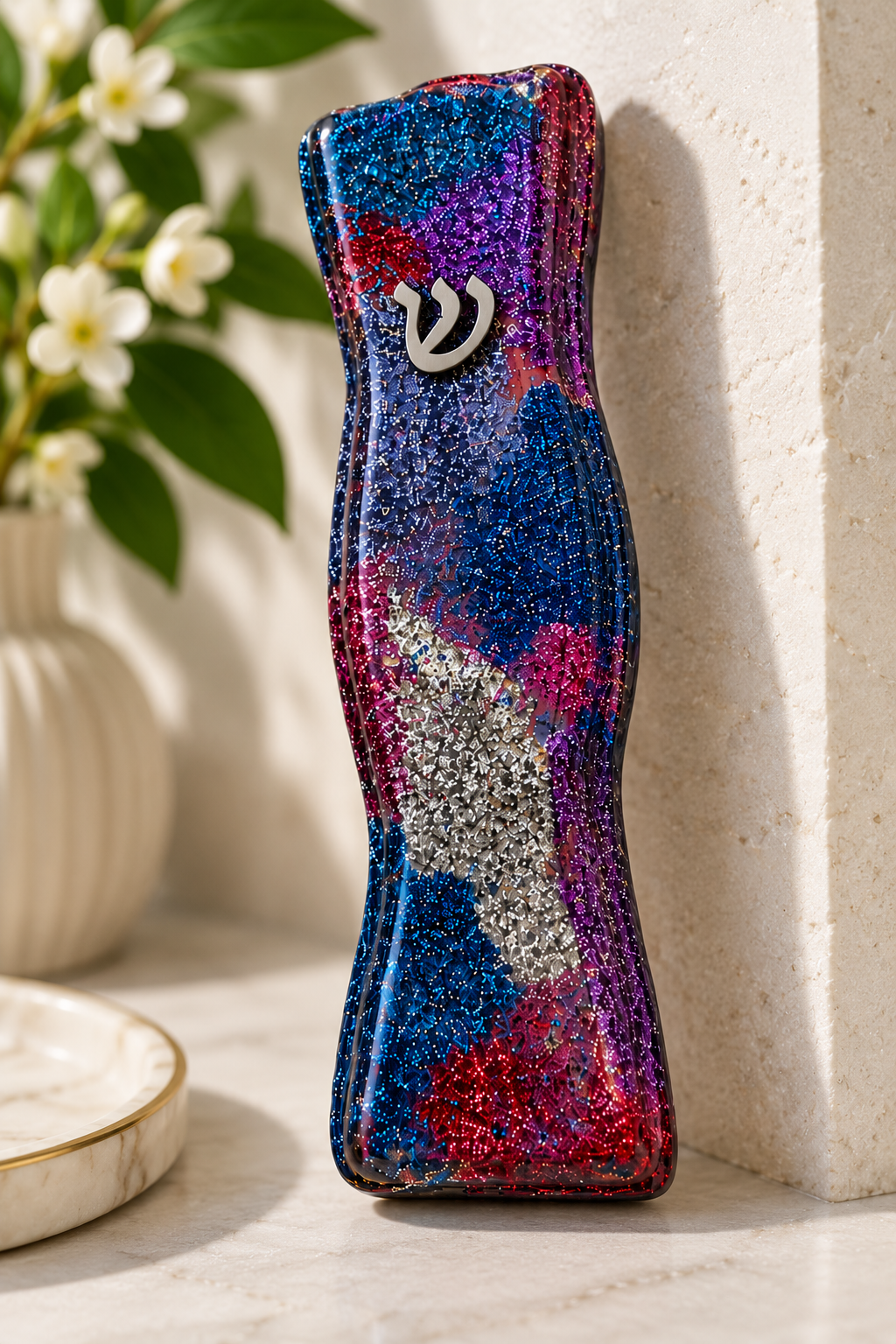 The Mazel Collection — Handcrafted Glitter Mezuzahs