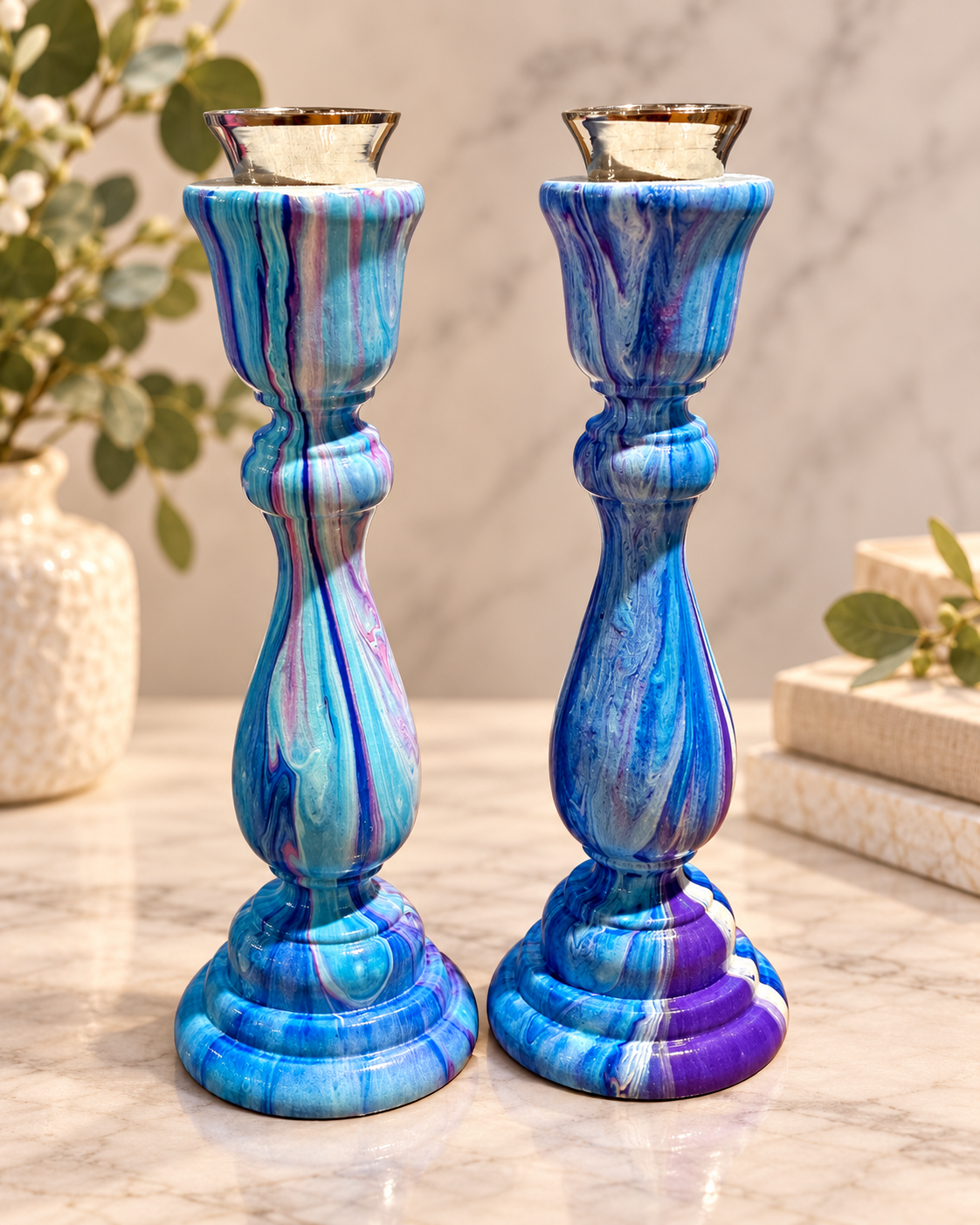 Liora Shabbat Candlesticks