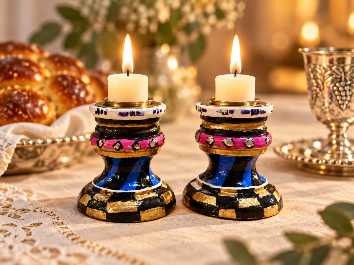 Esti Shabbat Candlesticks