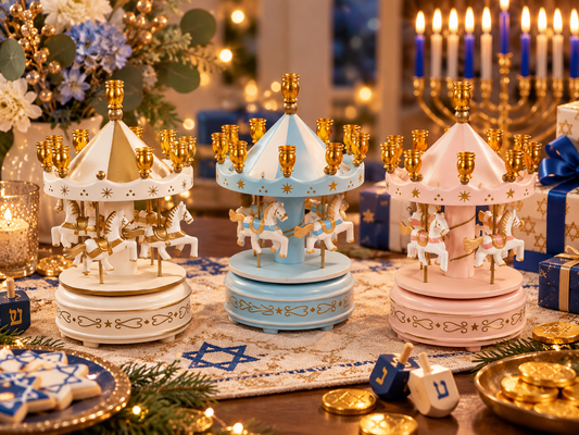 Carousel Music Box Menorah