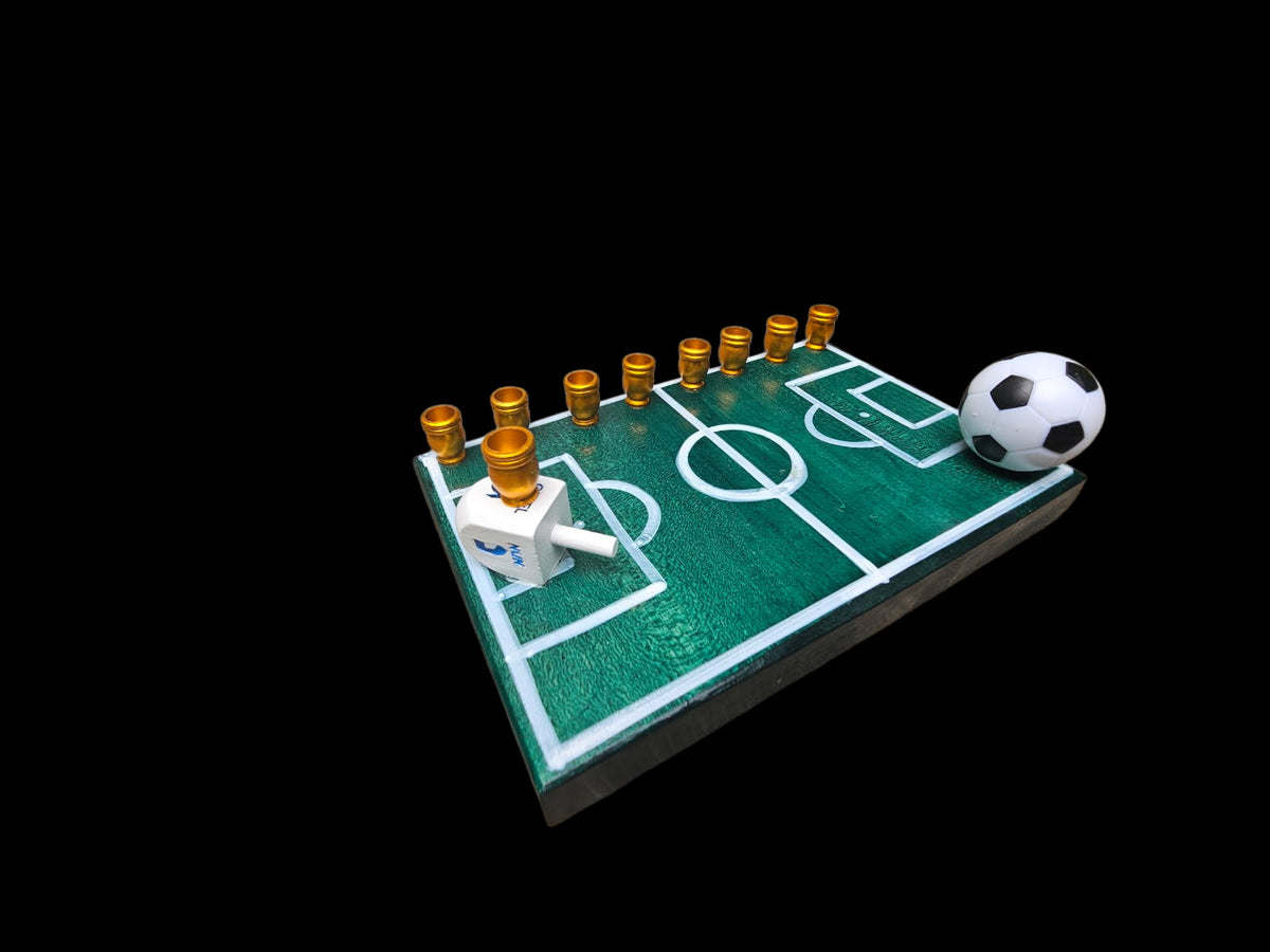 Soccer themed Menorah