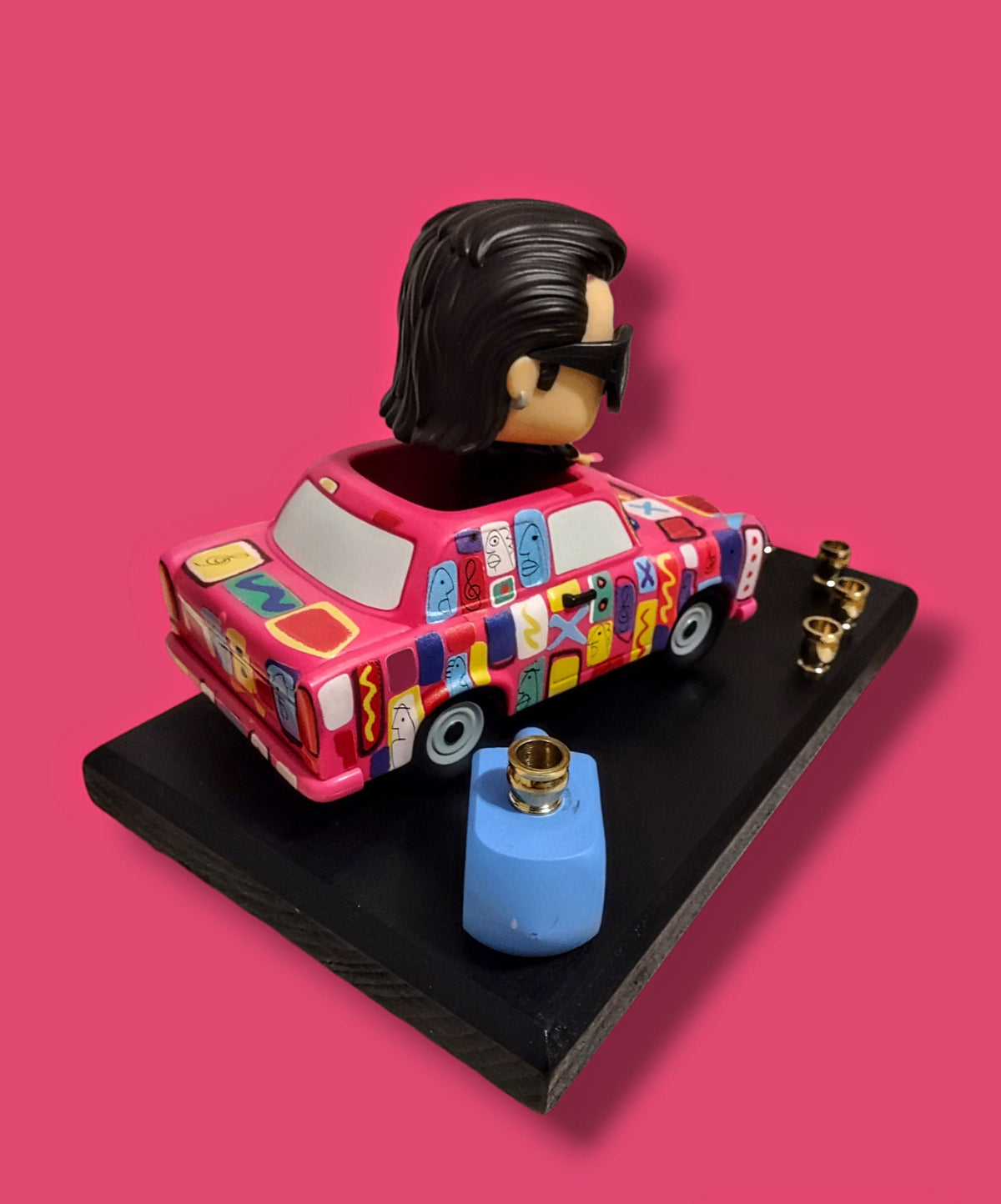 Collectors Edition U2 Bono with Achtung Baby Car Menorah
