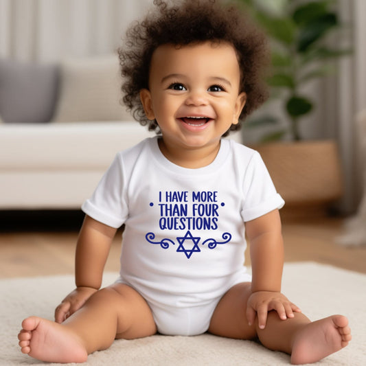 More Than Four Questions Passover Baby Bodysuit