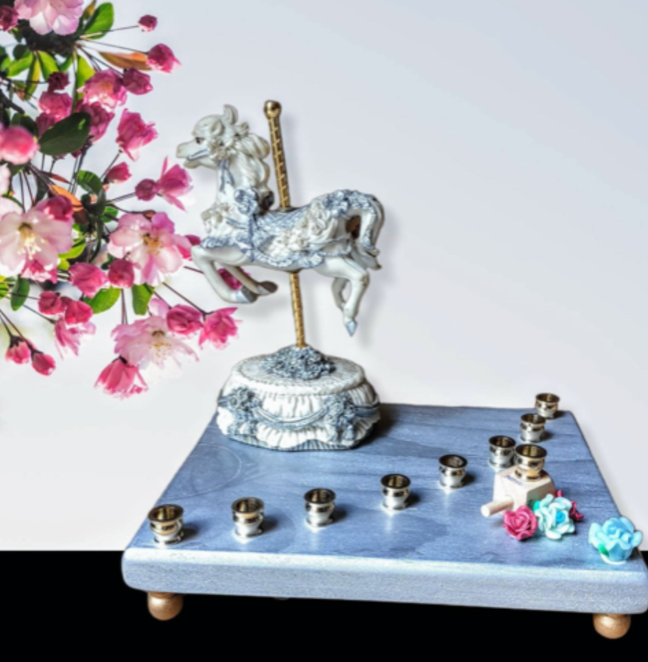 Musical Carousel Horse Menorah