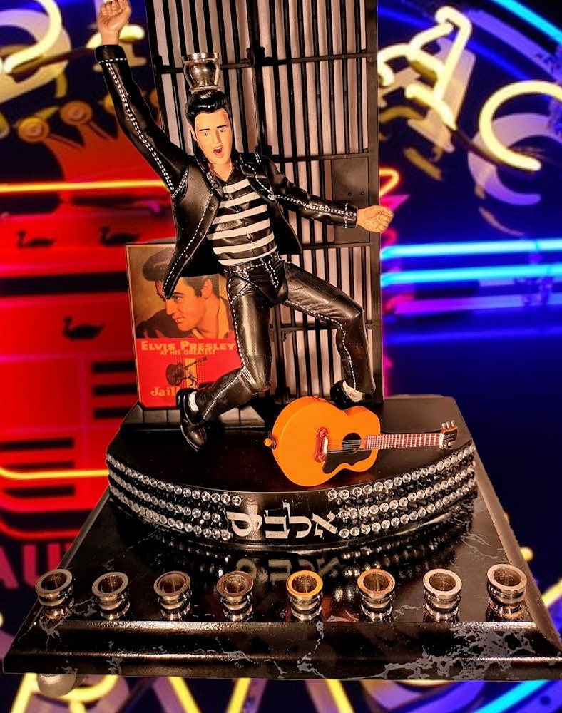 Elvis Presley "The King" Jailhouse Rock Collector Menorah