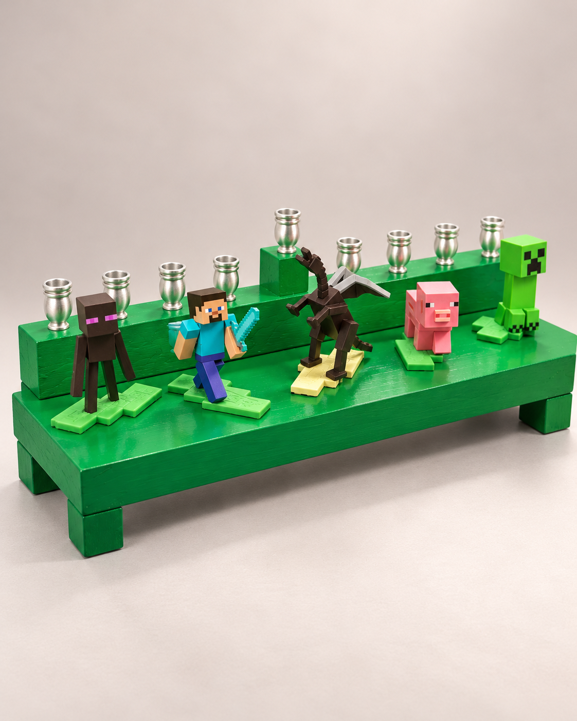 Block by Block: A Minecraft-Inspired Hanukkah Menorah