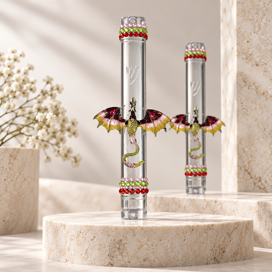 Jeweled Dragon Mezuzah Case