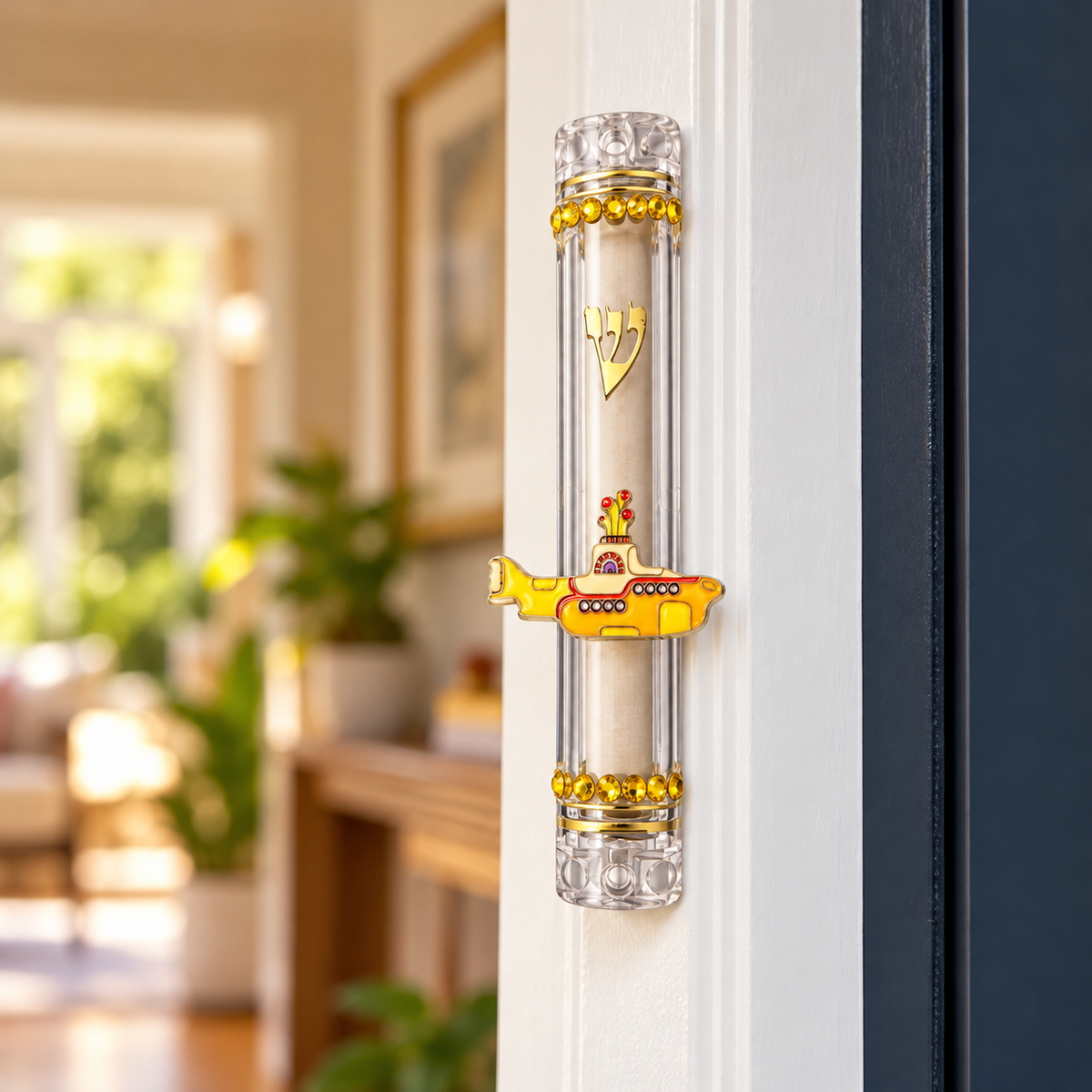 Yellow Submarine Mezuzah | All You Need Is Shalom