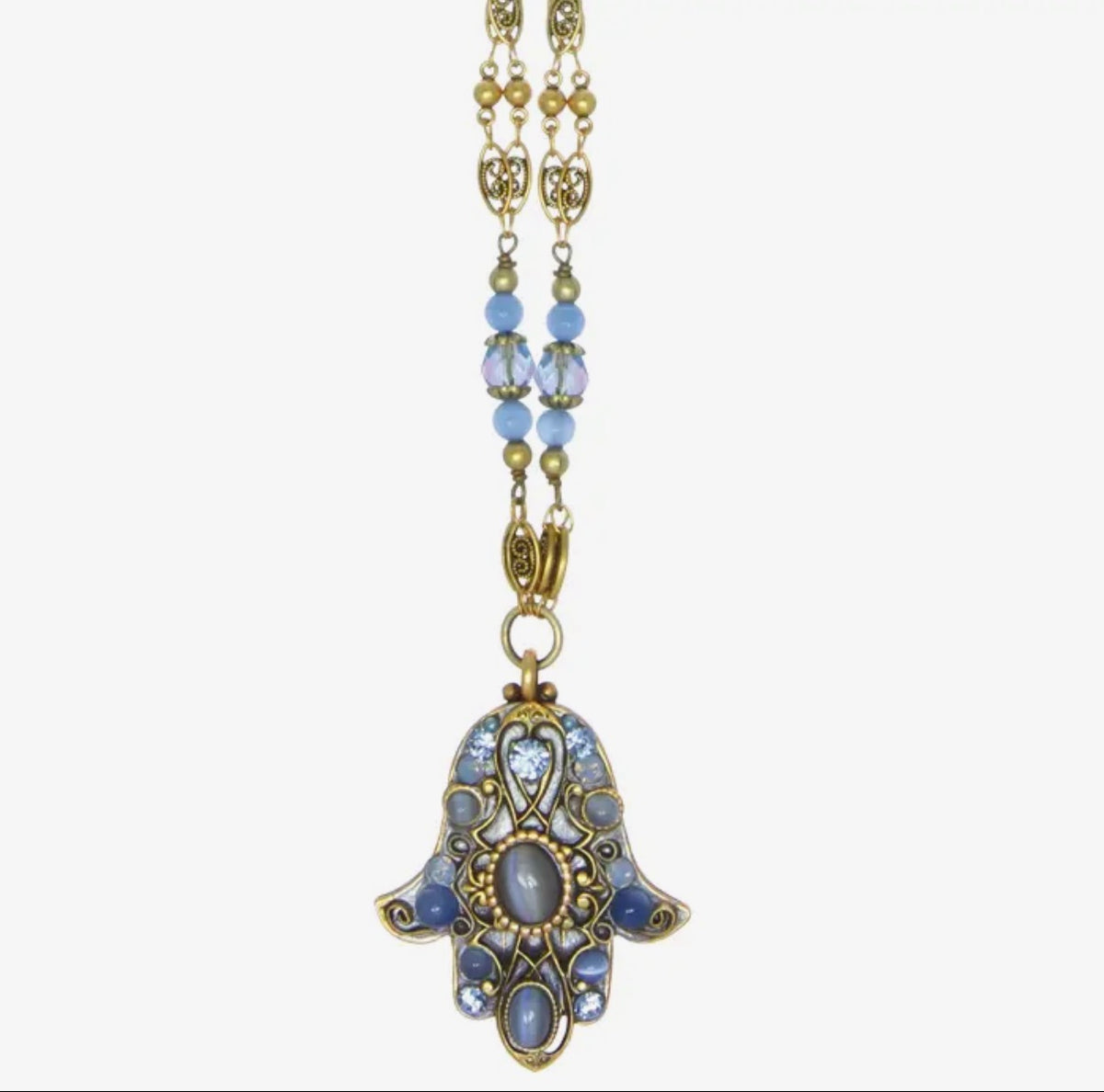 Bluebell Hamsa Necklace