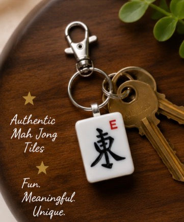 Genuine Mah Jong Tile Keychain