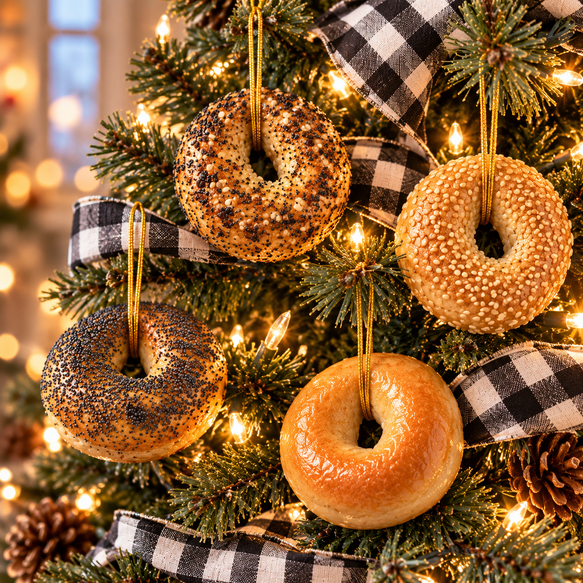 Real Bagel Ornaments — Yes, They Were Once Actual Bagels!