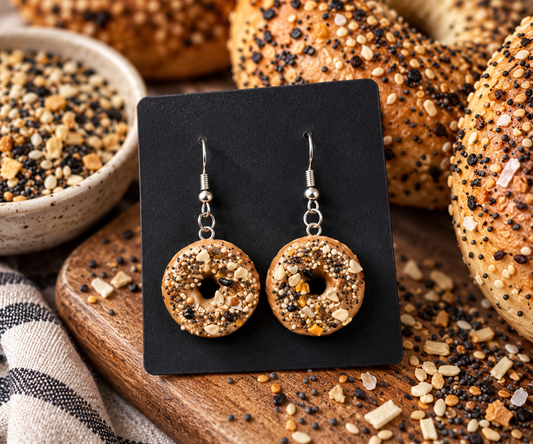 Mini Bagel Earrings