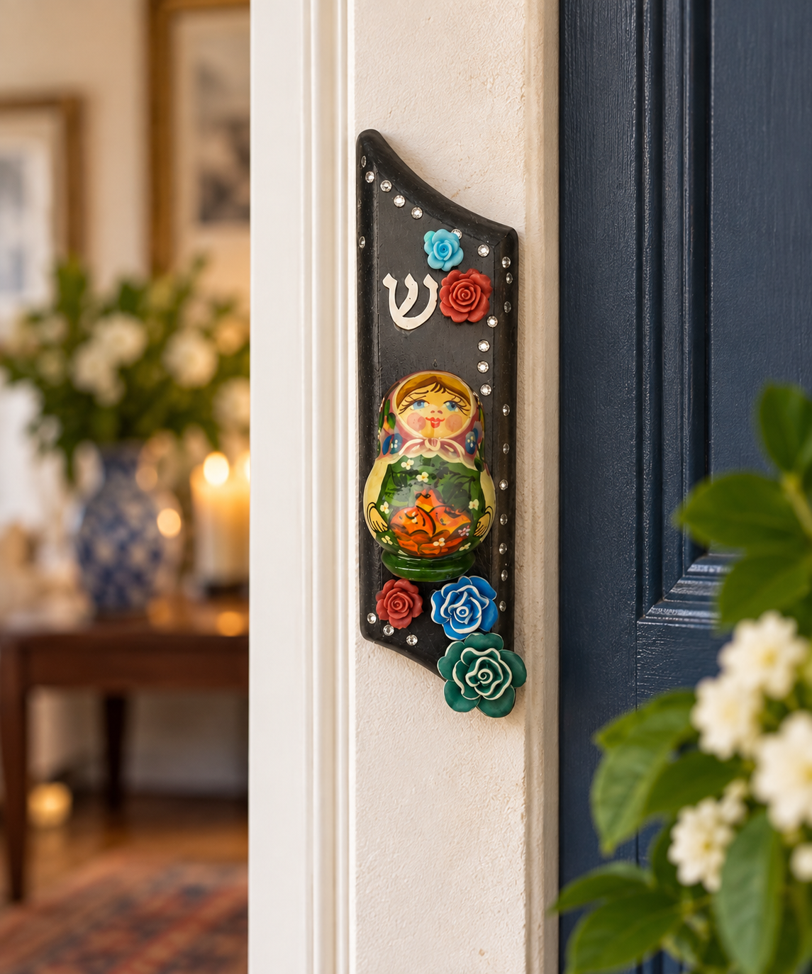 Matryoshka Garden Mezuzah Cases