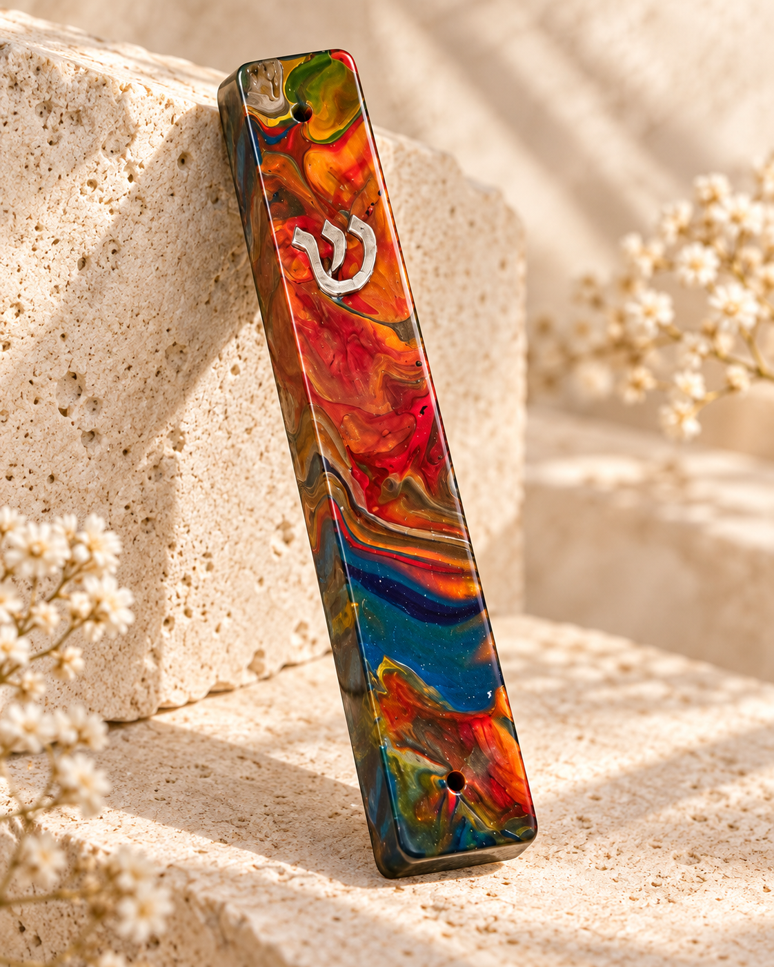 Desert Sunset Mezuzah Case