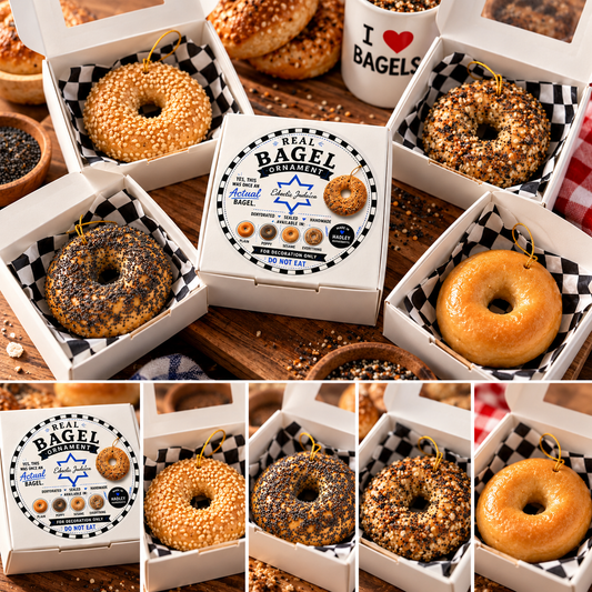 Real Bagel Ornaments — Yes, They Were Once Actual Bagels!