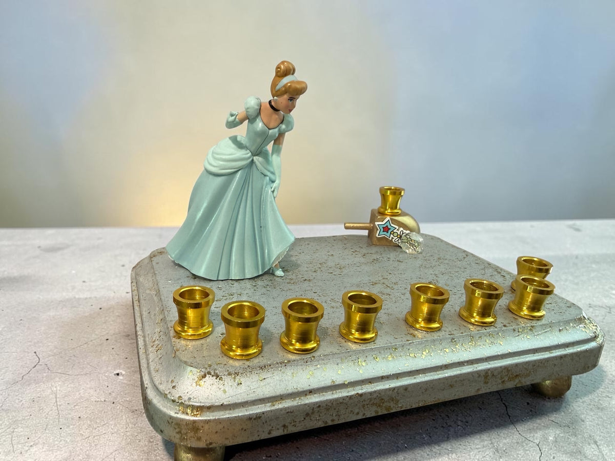 Cinderella Classic Disney Hanukkah Menorah