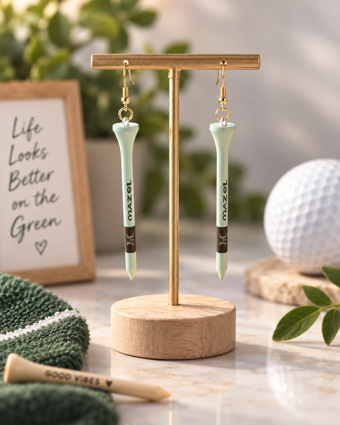 Authentic Mazel Tee Earrings
