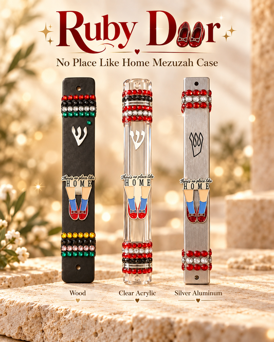 Ruby Door: No Place Like Home Mezuzah Case