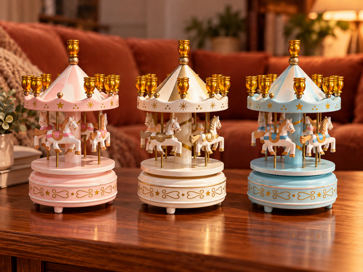 Carousel Music Box Menorah