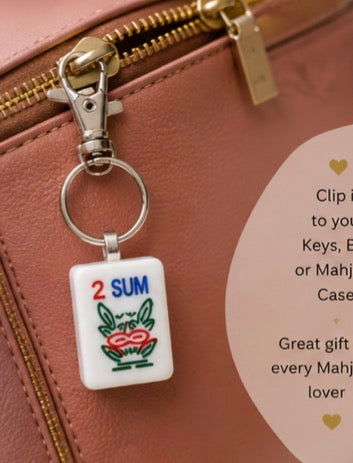 Genuine Mah Jong Tile Keychain