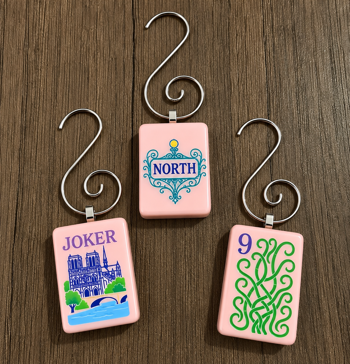 Genuine Mah Jong Tile Ornament