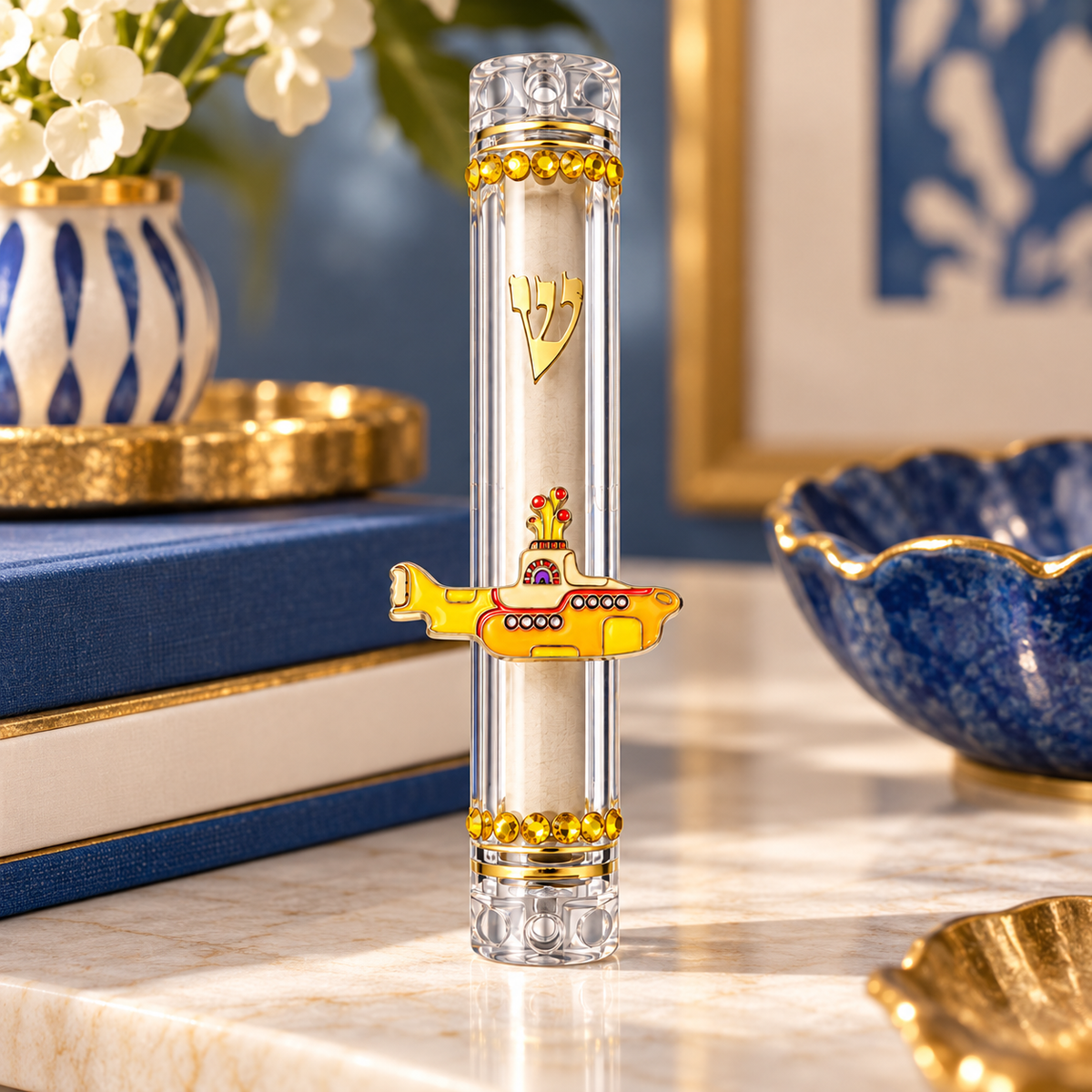 Yellow Submarine Mezuzah | All You Need Is Shalom