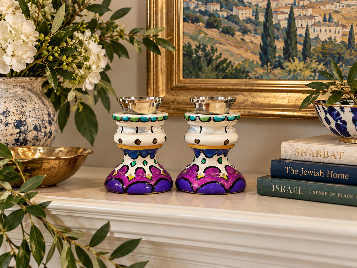 Talia Shabbat Candlesticks