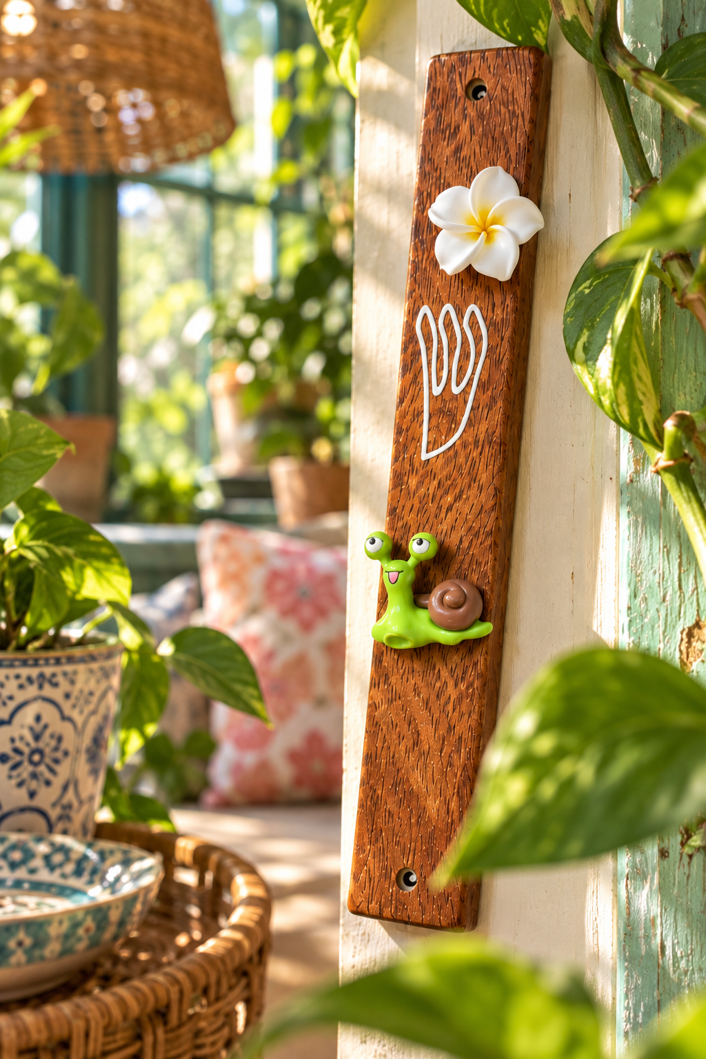 Slow & Steady Mezuzah | Garden of Shalom Collection