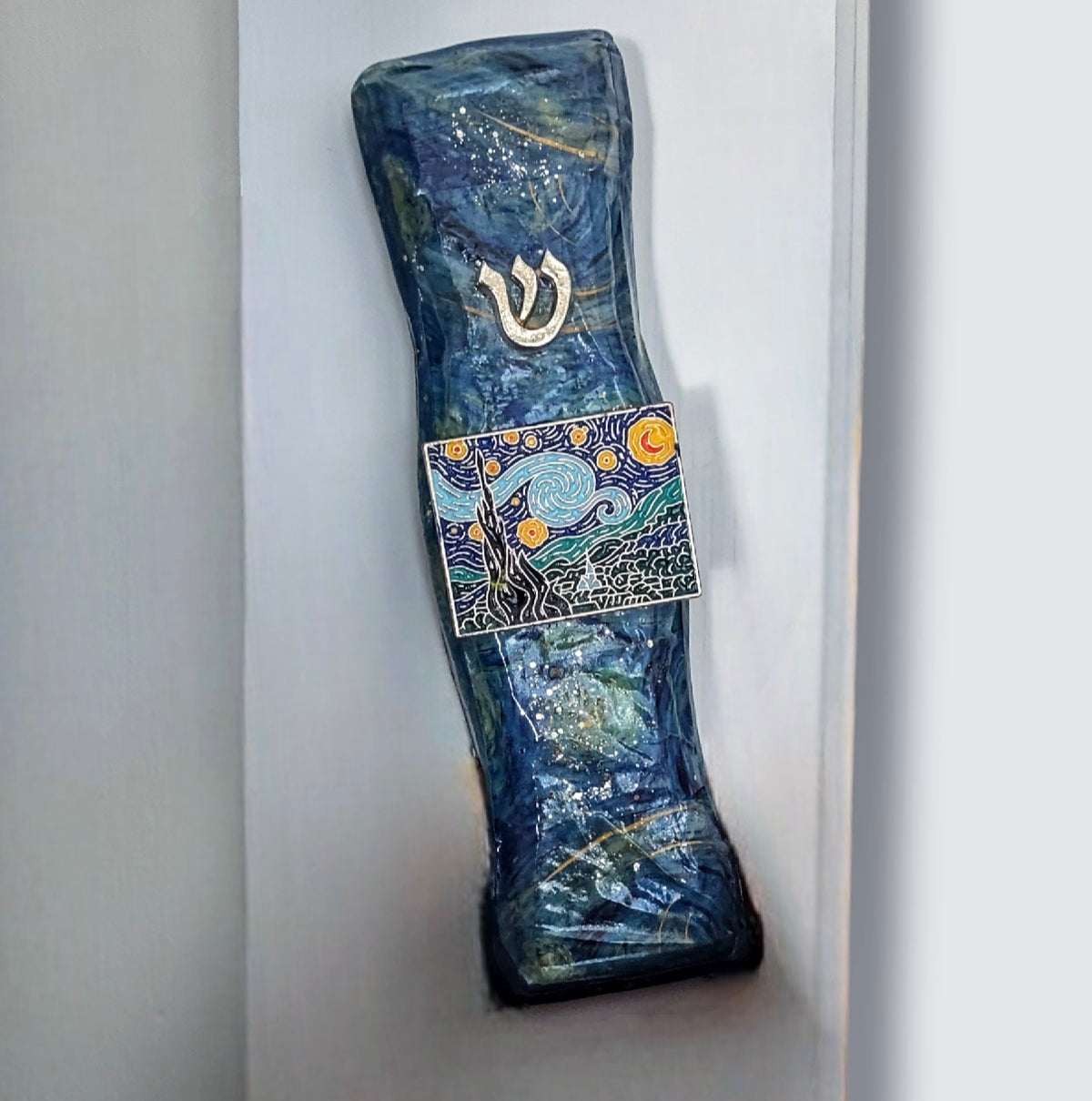 Van Gogh Inspired Mezuzah