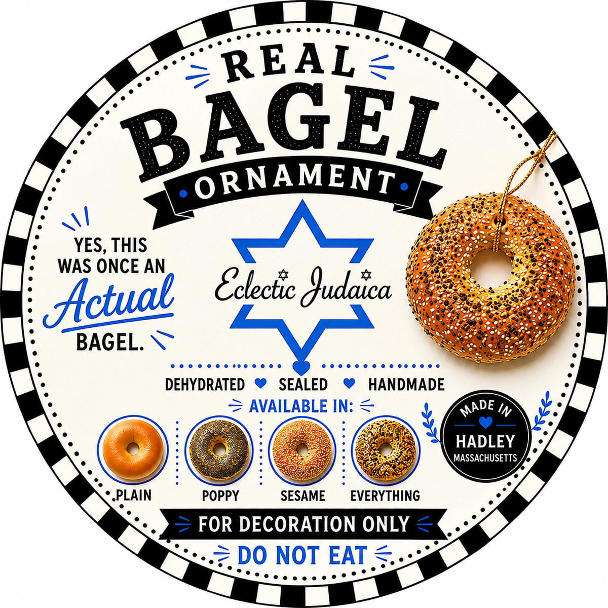 Real Bagel Ornaments — Yes, They Were Once Actual Bagels!