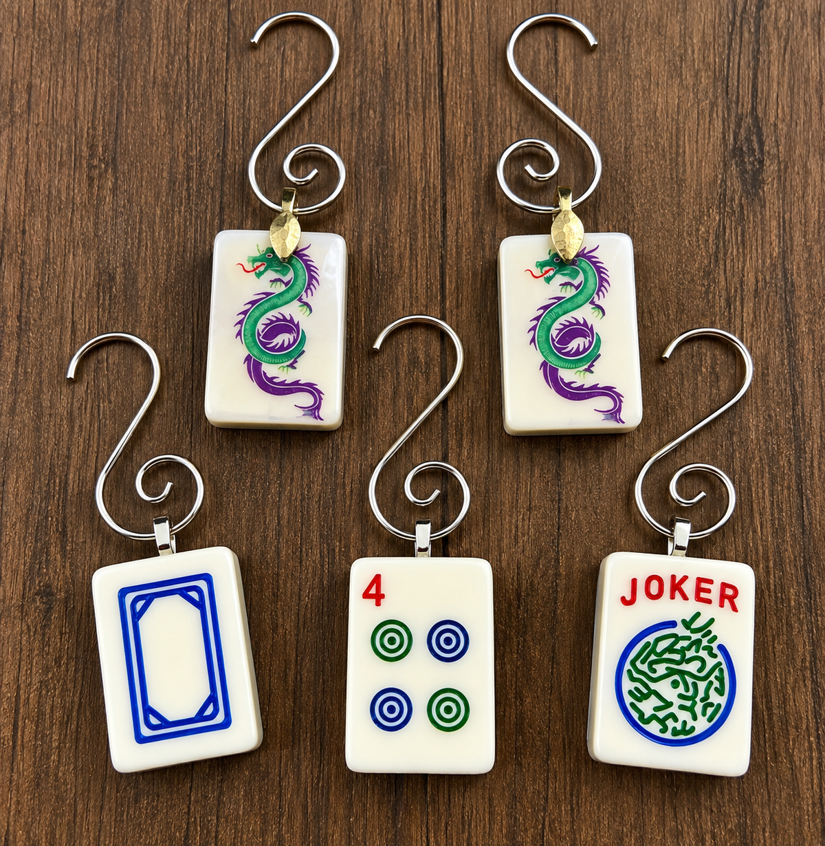 Genuine Mah Jong Tile Ornament