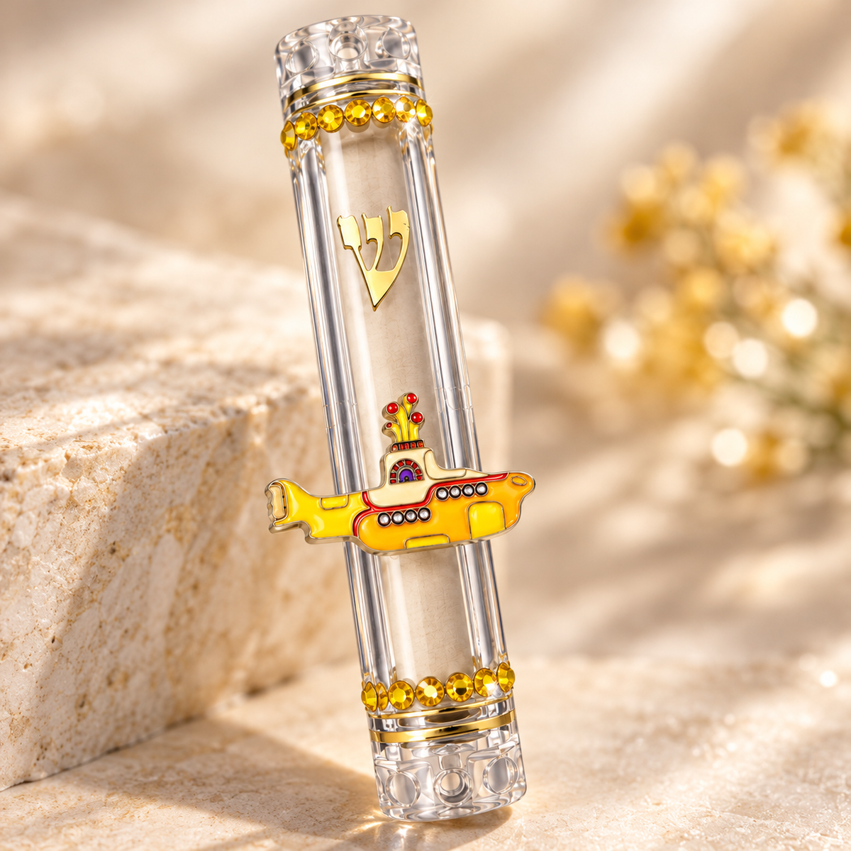 Yellow Submarine Mezuzah | All You Need Is Shalom