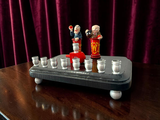 Statler & Waldorf Muppets Menorah