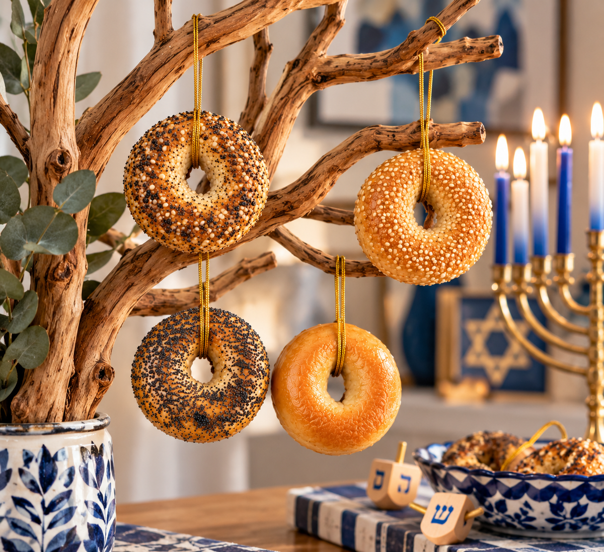 Real Bagel Ornaments — Yes, They Were Once Actual Bagels!