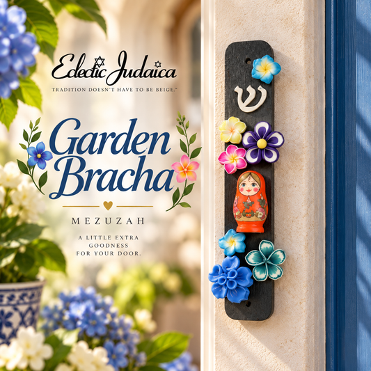 Garden Bracha Matryoshka Mezuzah Case