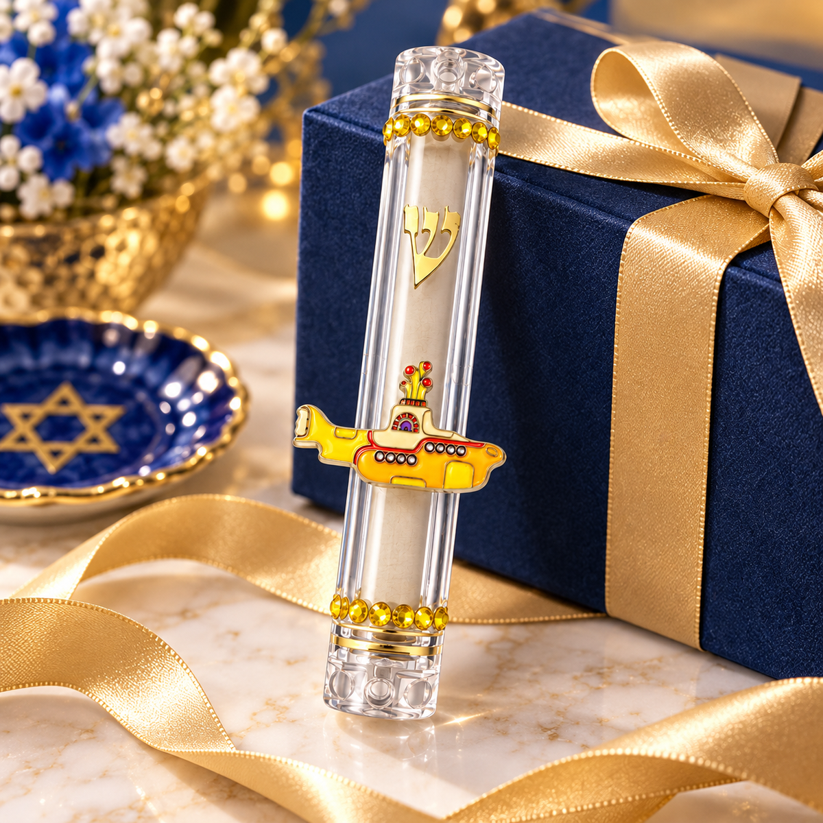 Yellow Submarine Mezuzah | All You Need Is Shalom