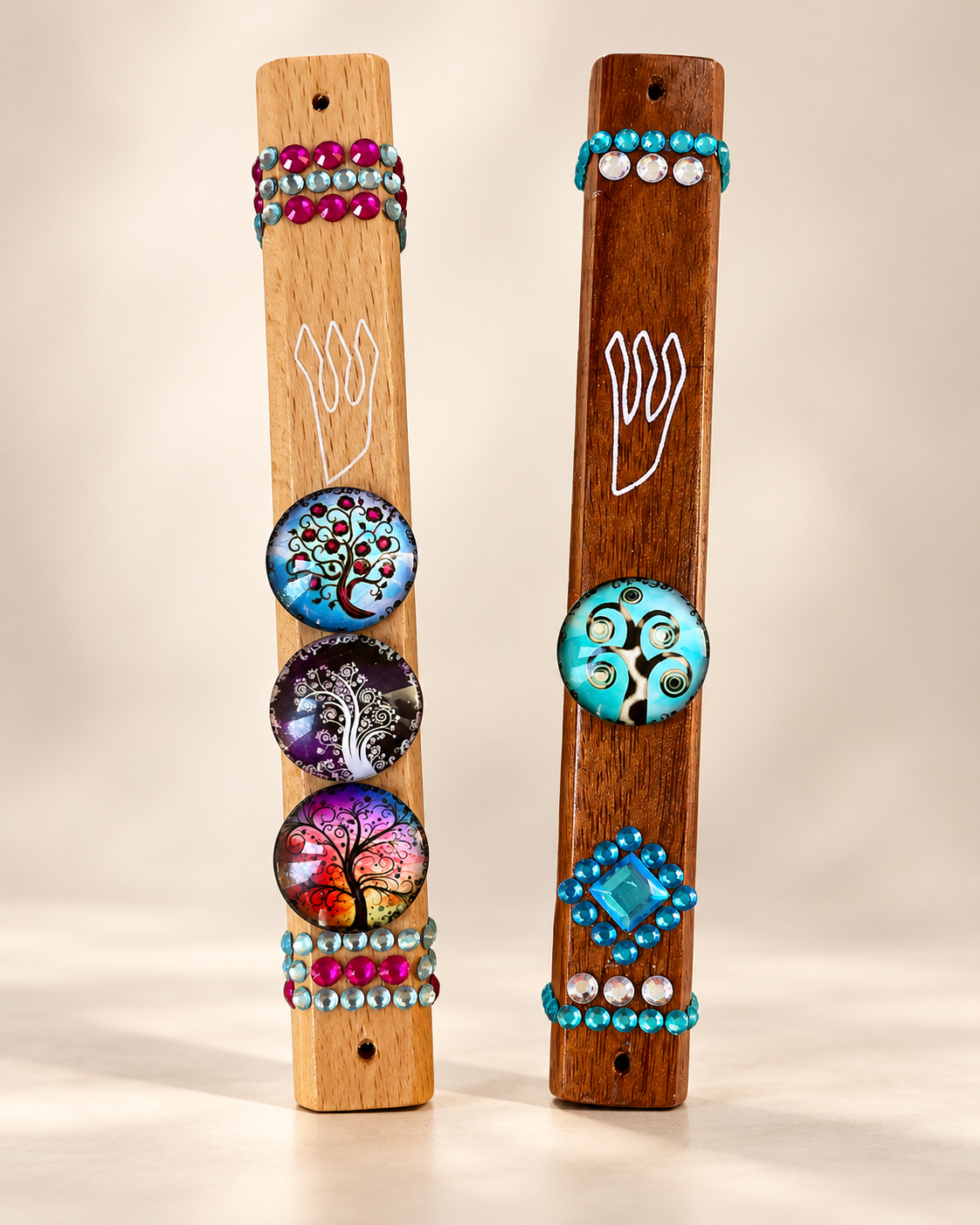 The Jeweled Grove Mezuzah Case