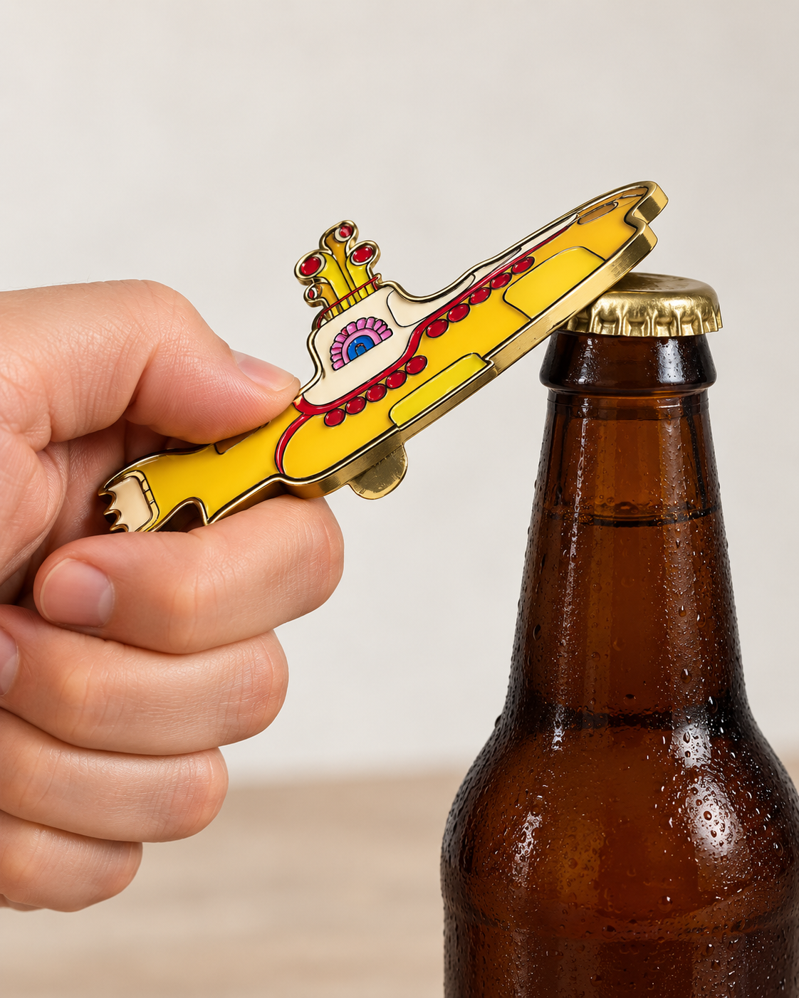 Collector Beatles Yellow Submarine Menorah Judaica Hanukkah Magnet Bottle Opener