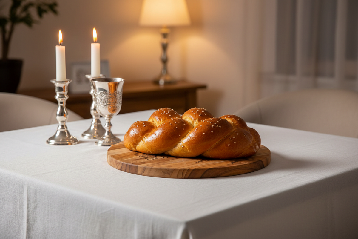 Olive Tree Teak Challah Board