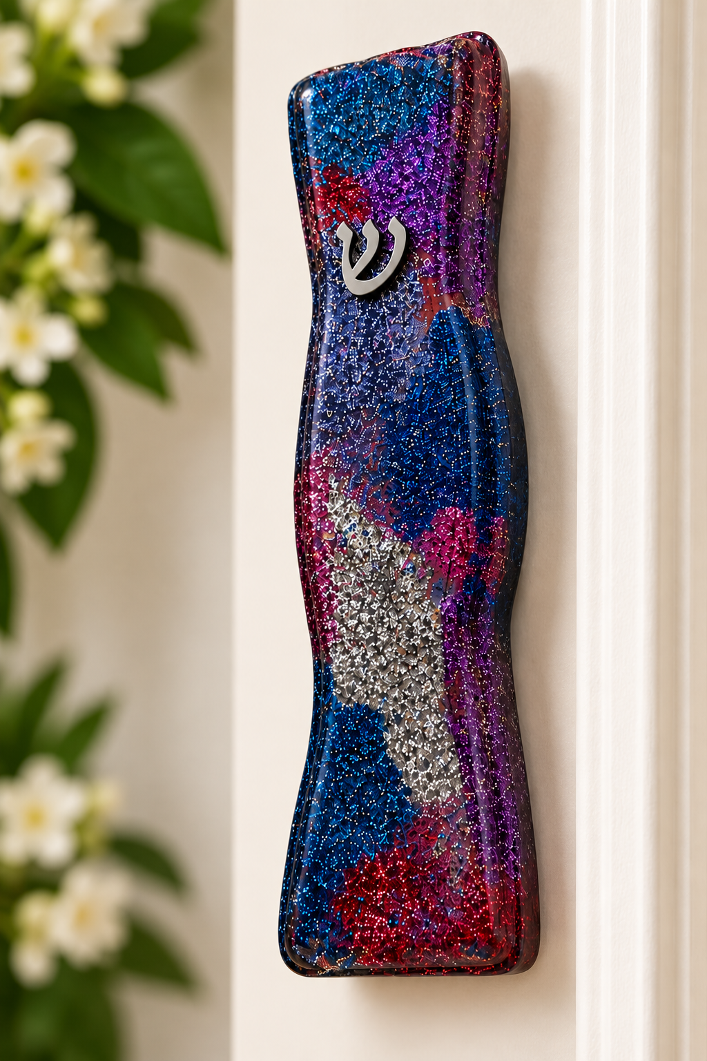 The Mazel Collection — Handcrafted Glitter Mezuzahs