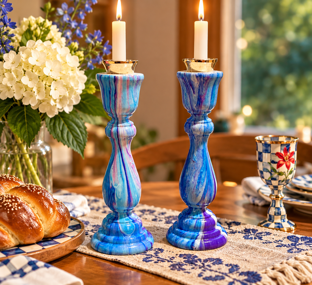 Liora Shabbat Candlesticks