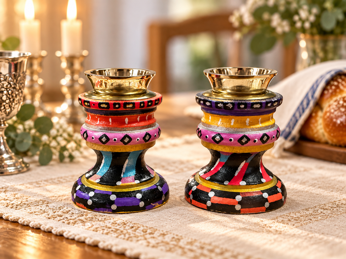 The Ziva Shabbat Candlesticks