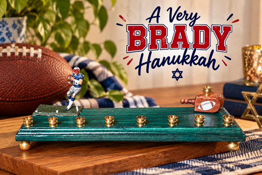 A Very Brady Hanukkah — Collectible Tom Brady #12 Patriots Menorah