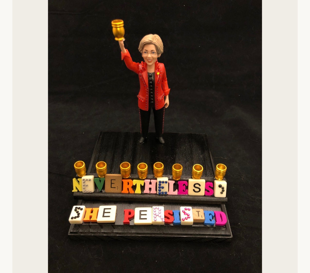 Nevertheless, She Persisted — Elizabeth Warren Menorah