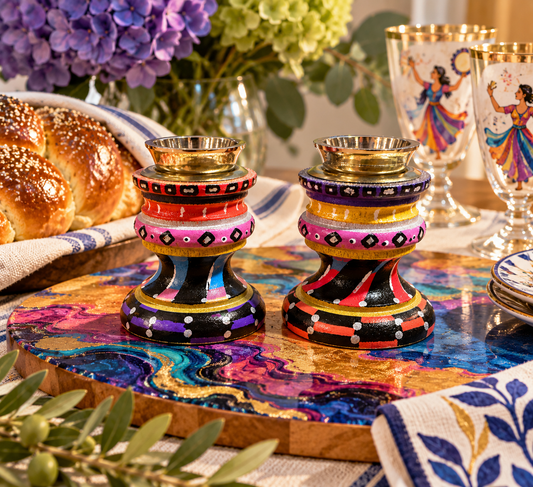 The Ziva Shabbat Candlesticks