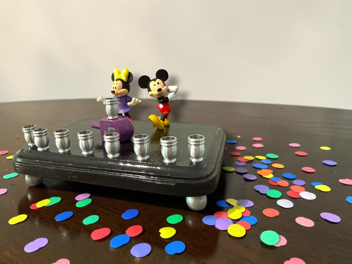 Mickey & Minnie Mouse Chanukah Menorah